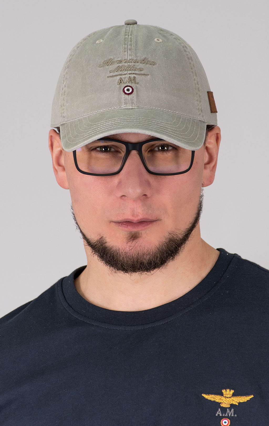 Бейсболка AERONAUTICA MILITARE SS 25 m/CN stone beige washed (HA 1204) 