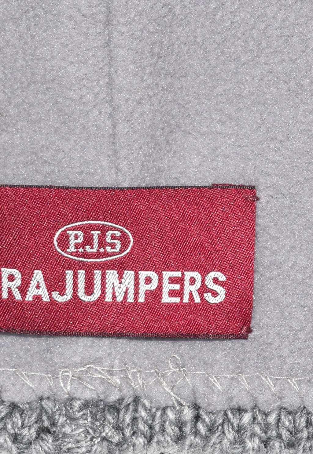 Женская шапка вязаная с помпоном PARAJUMPERS CABLE HAT FW 19/20 grey melange 