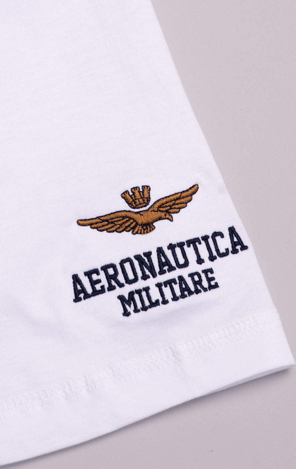 Футболка AERONAUTICA MILITARE SS 26/BD off white (TS 2529) 