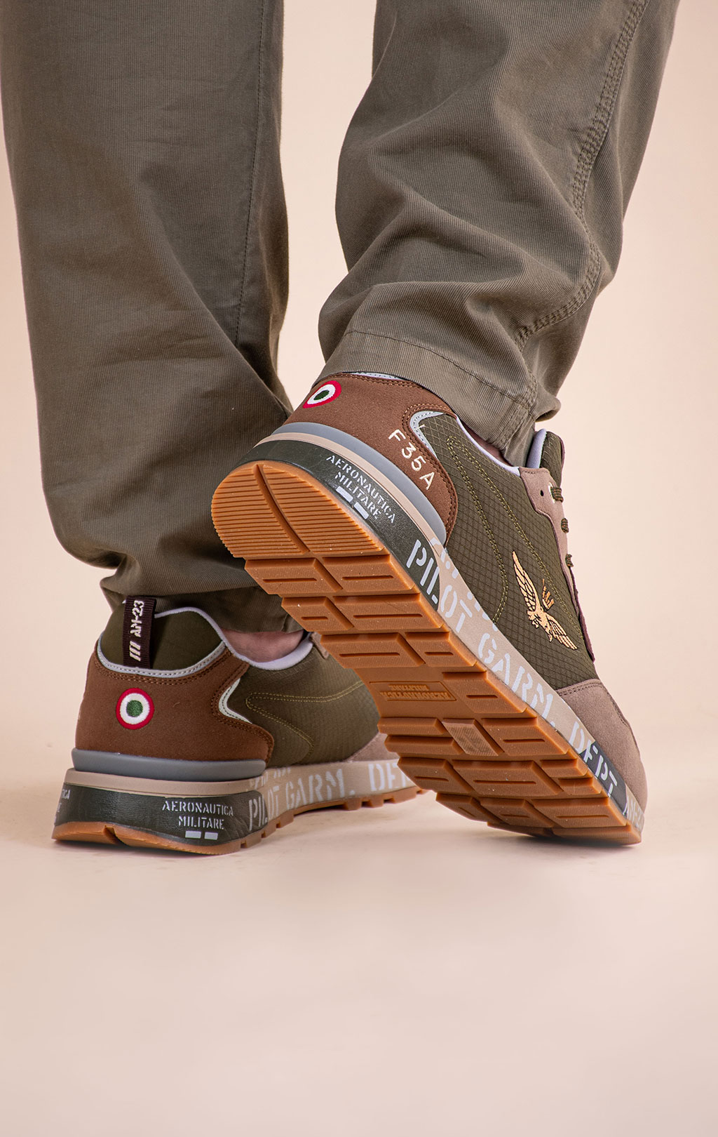 Кроссовки AERONAUTICA MILITARE (SC 0276) SS 26/CN salvia 