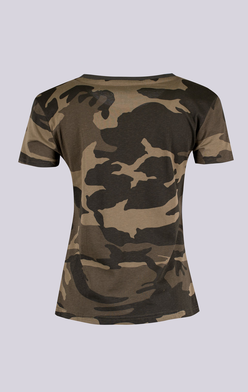 Женская футболка ALPHA INDUSTRIES NEW CAMO BASIC T olive camo 