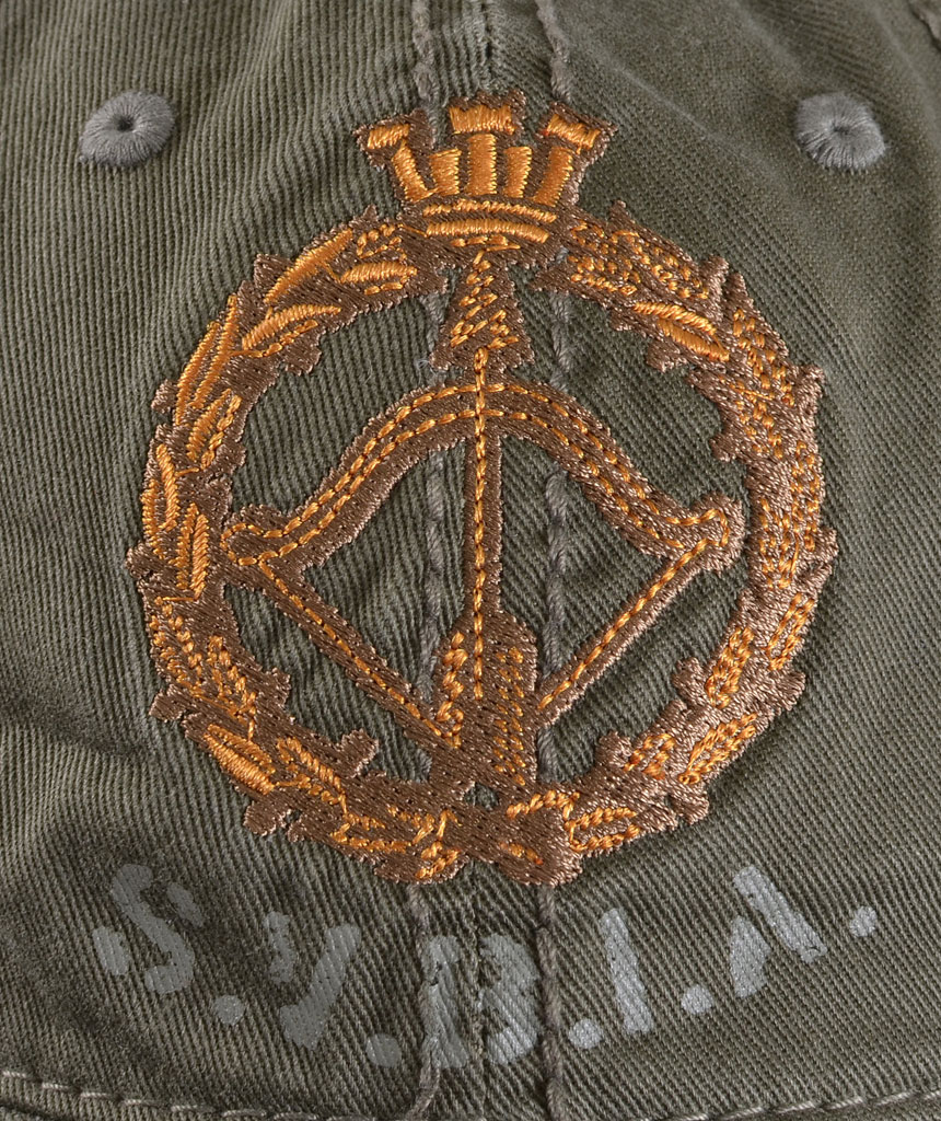 Бейсболка AERONAUTICA MILITARE verde olive (HA 907)