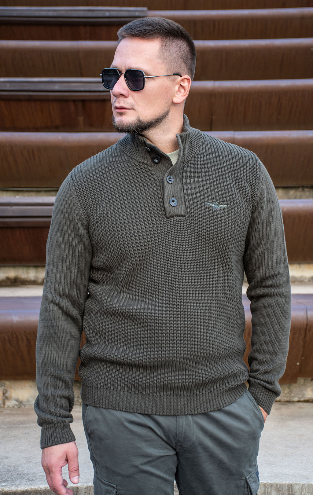 Свитер AERONAUTICA MILITARE FW 24/25/BG dark musk (MA 1452) 