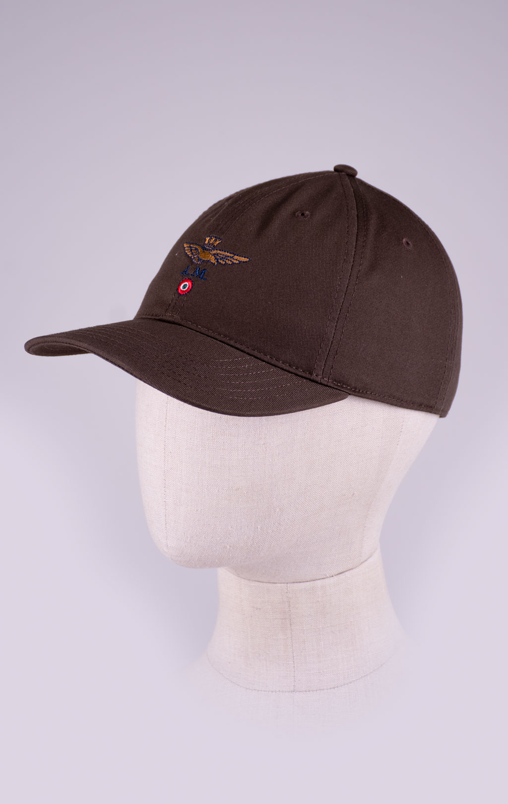 Бейсболка AERONAUTICA MILITARE SS 26/CN chestnut brown (HA 1246) 