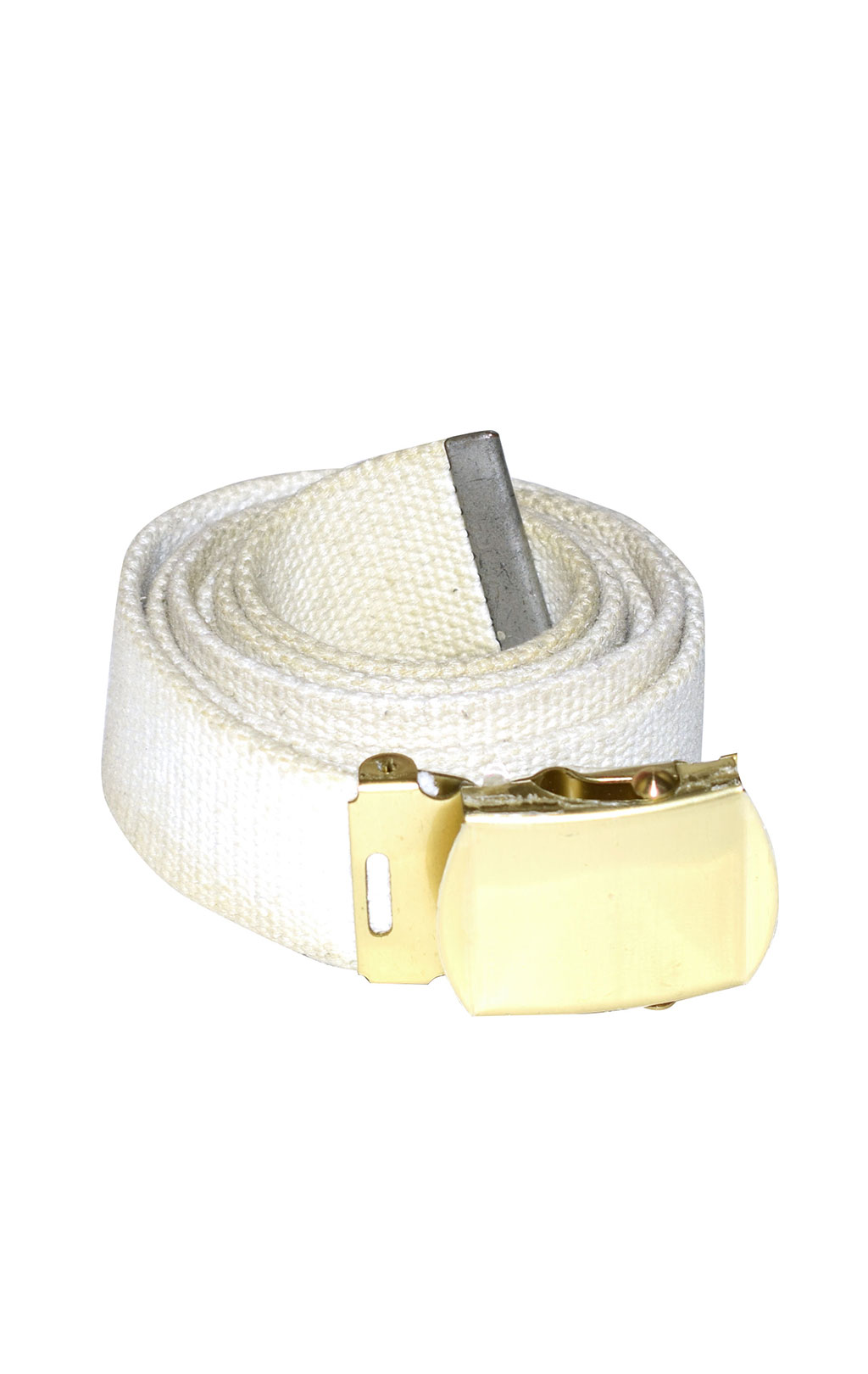 Ремень брючный брезент gold buckle white б/у Голландия