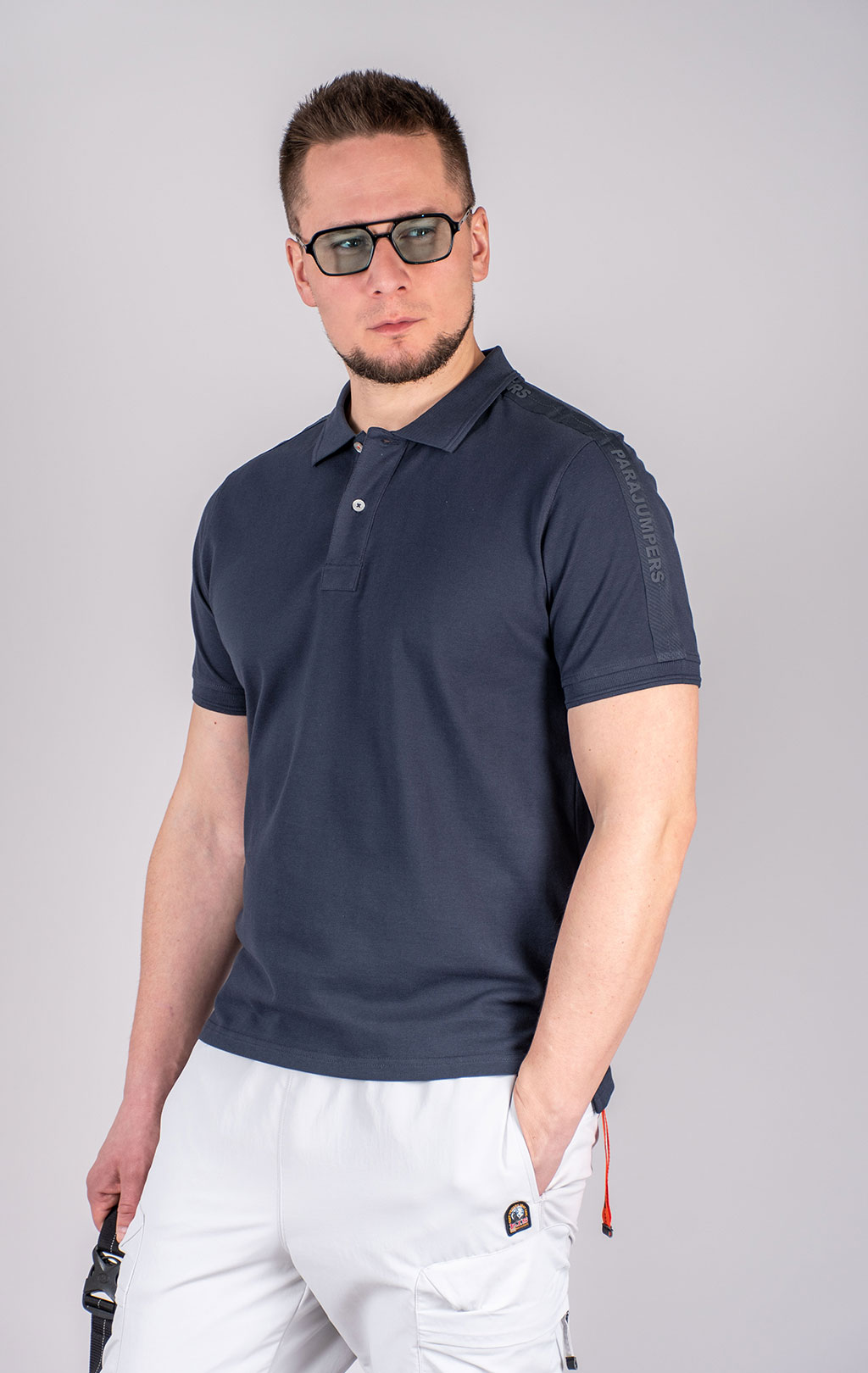 Футболка-поло PARAJUMPERS SPACE POLO SS 25 m blue navy 