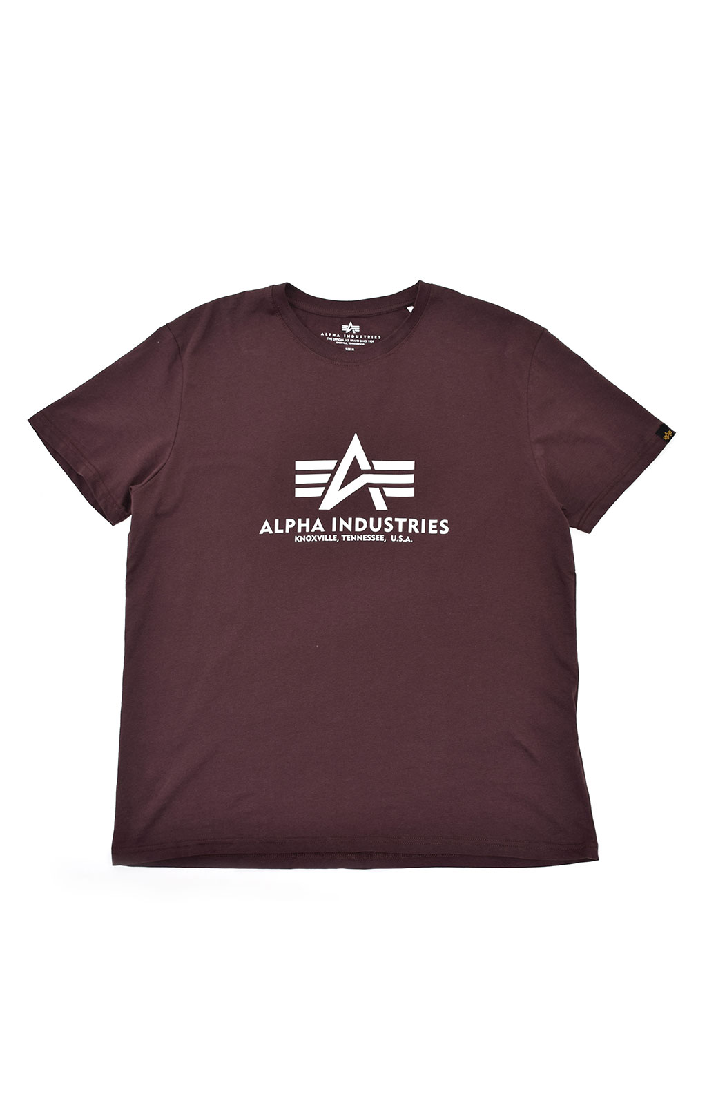 Футболка ALPHA INDUSTRIES BASIC T big size deep maroon 