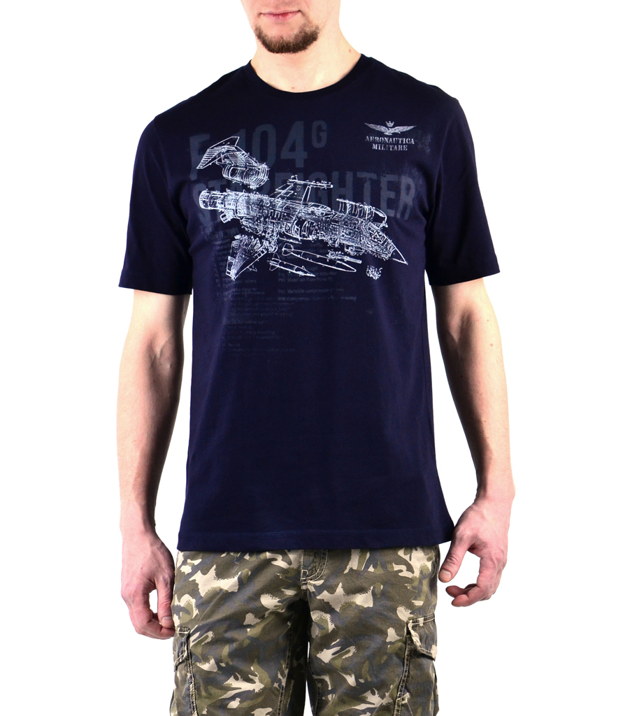 Футболка AERONAUTICA MILITARE blue navy (TS 1513) 