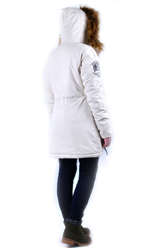 Женская аляска ALPHA INDUSTRIES EXPLORER white off 