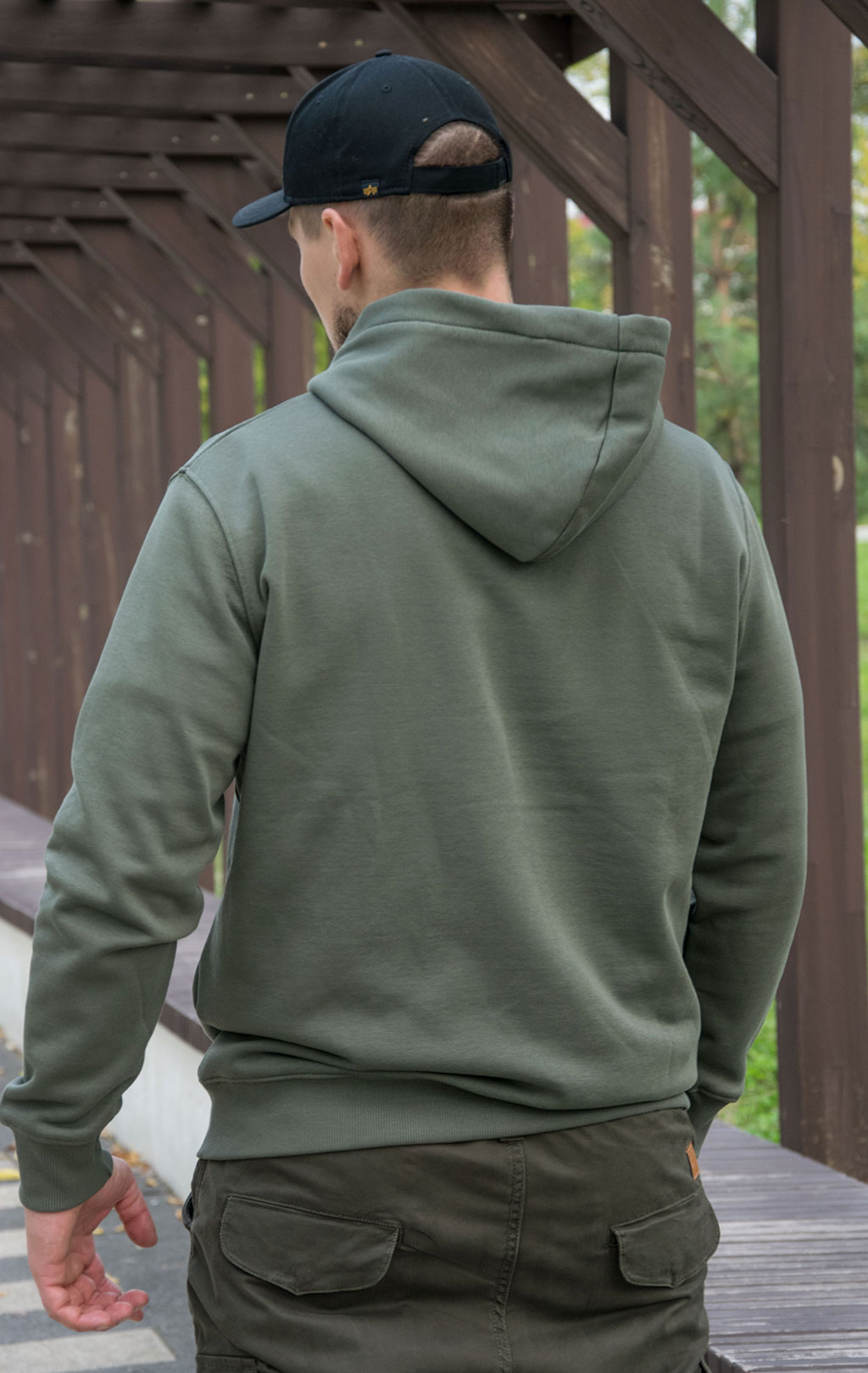 Толстовка ALPHA INDUSTRIES BASIC ZIP HOODY dark olive 