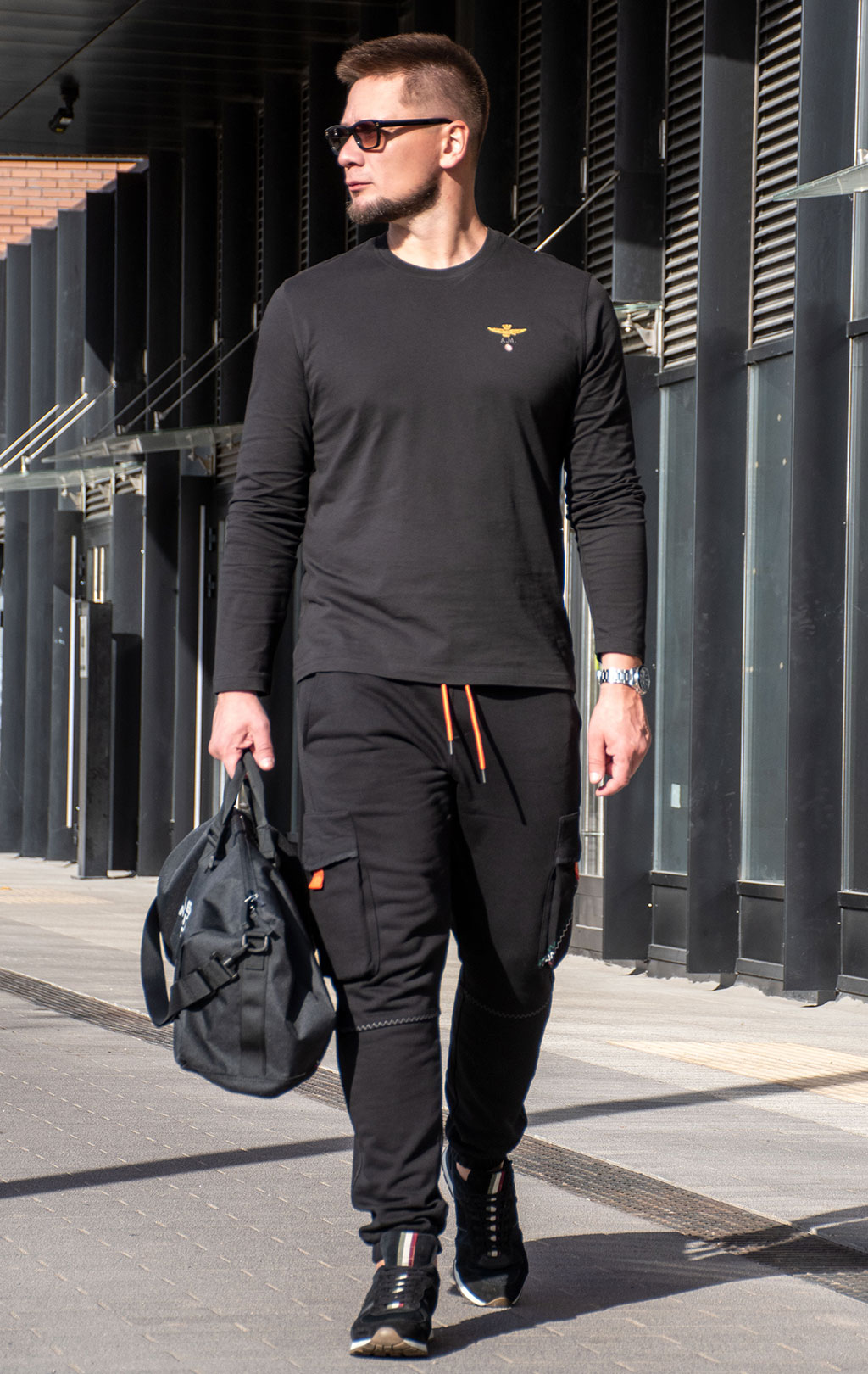 Брюки спортивные AERONAUTICA MILITARE FW 24/25/TR jet black (PF 947) 