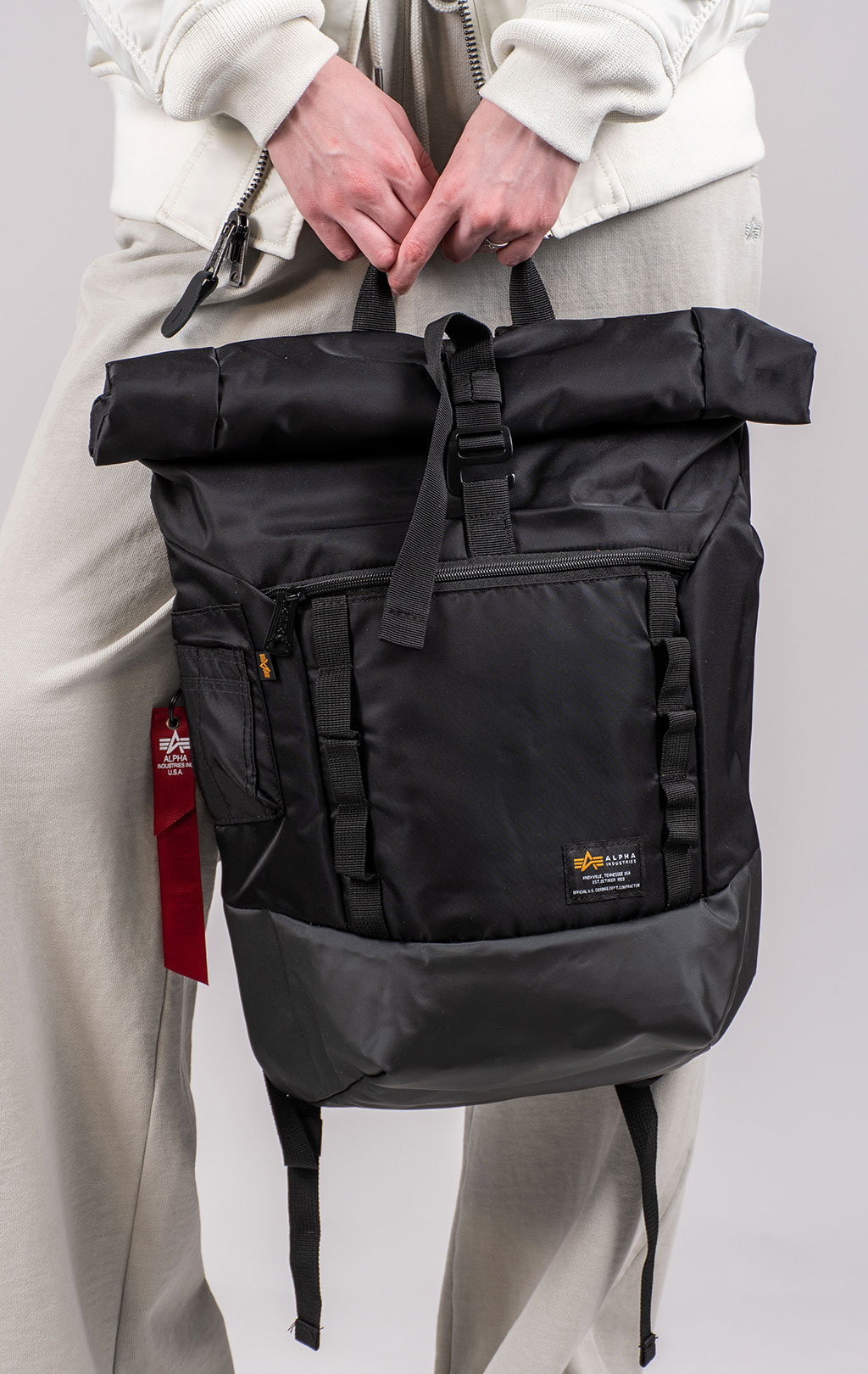 Рюкзак ALPHA INDUSTRIES CREW RT BAG black 