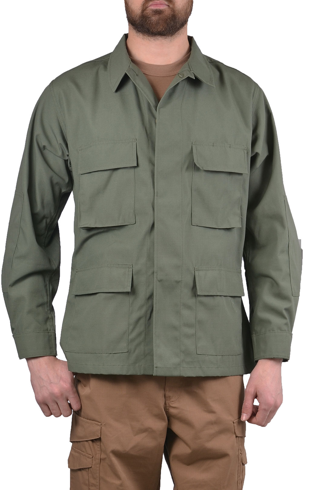 Китель полевой Tru-Spec BDU big size полиэстер Rip-Stop olive 