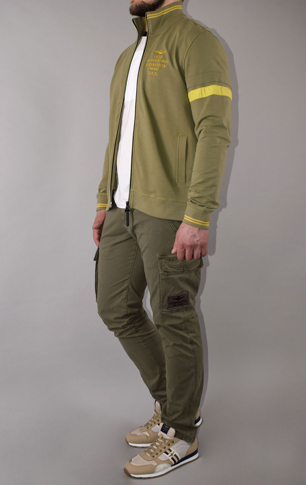 Олимпийка AERONAUTICA MILITARE SS 21/TR green (FE 1571) 