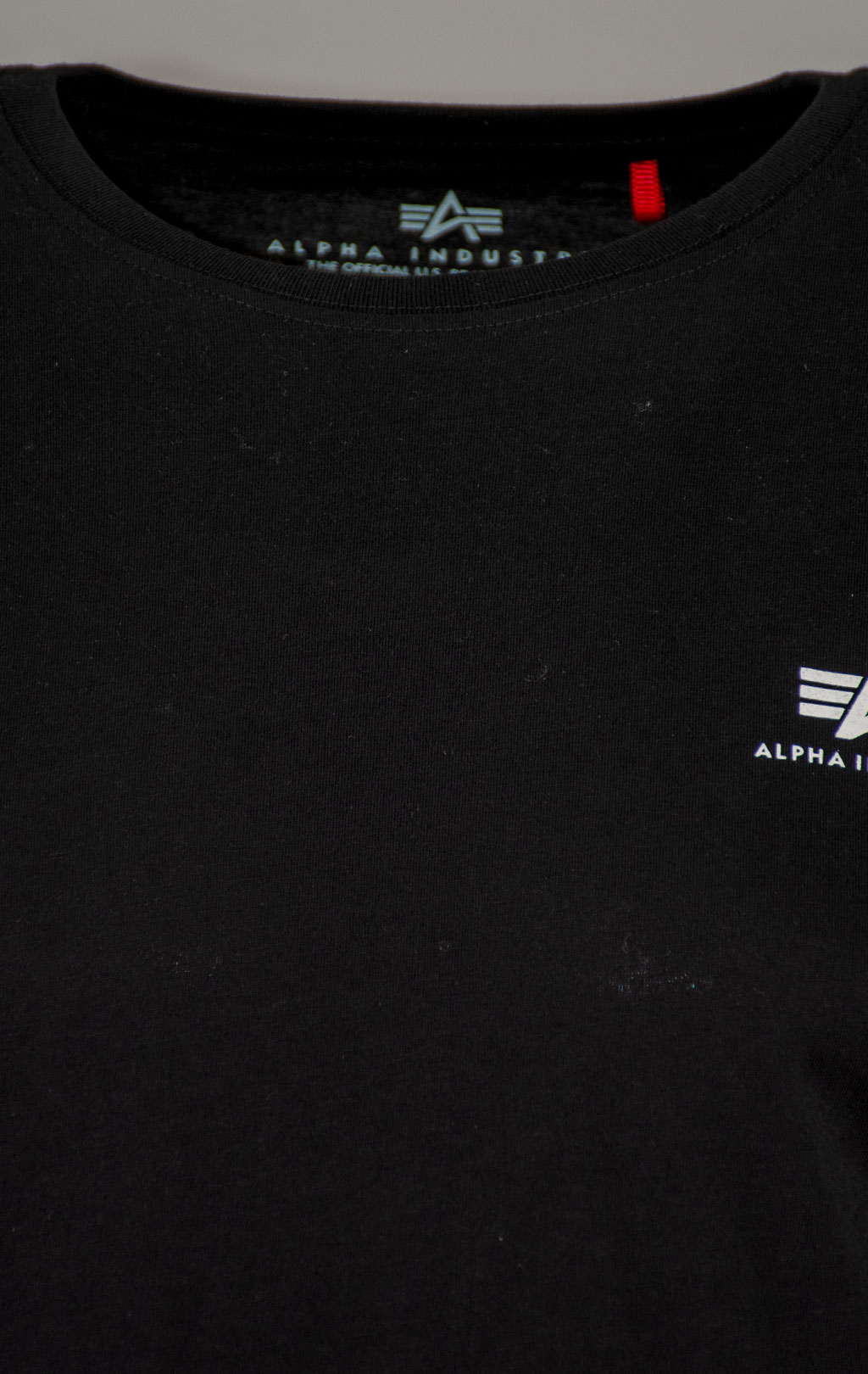 Лонгслив ALPHA INDUSTRIES BASIC LS SMALL LOGO black 