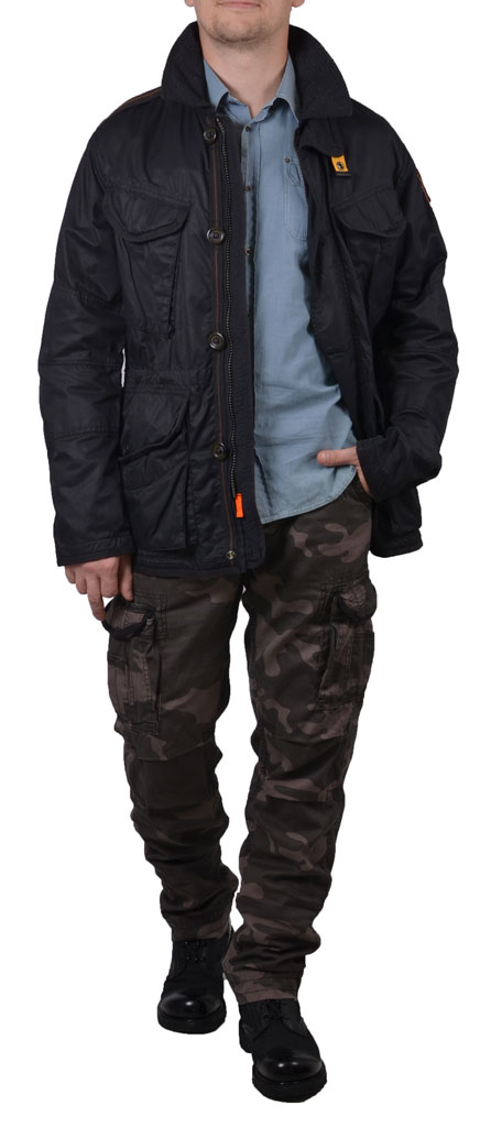 Ветровка PARAJUMPERS TYPE-6E blue black 