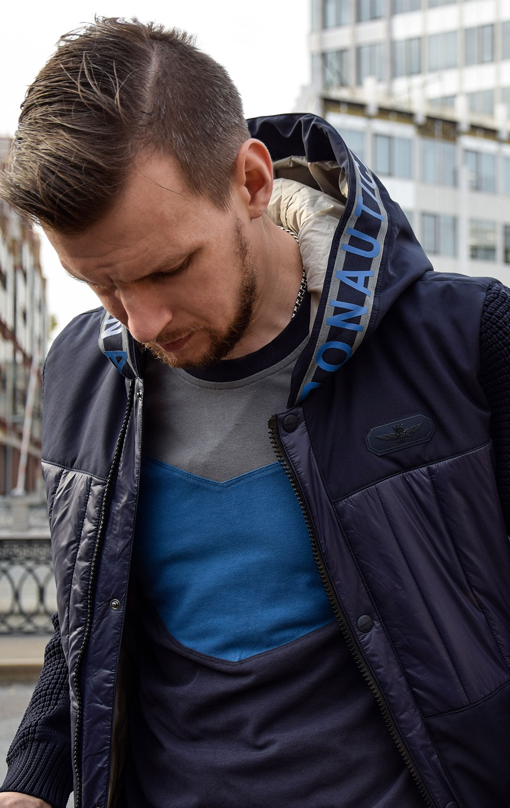 Куртка AERONAUTICA MILITARE FW 19/20 blue navy/blue navy (AF 378) 