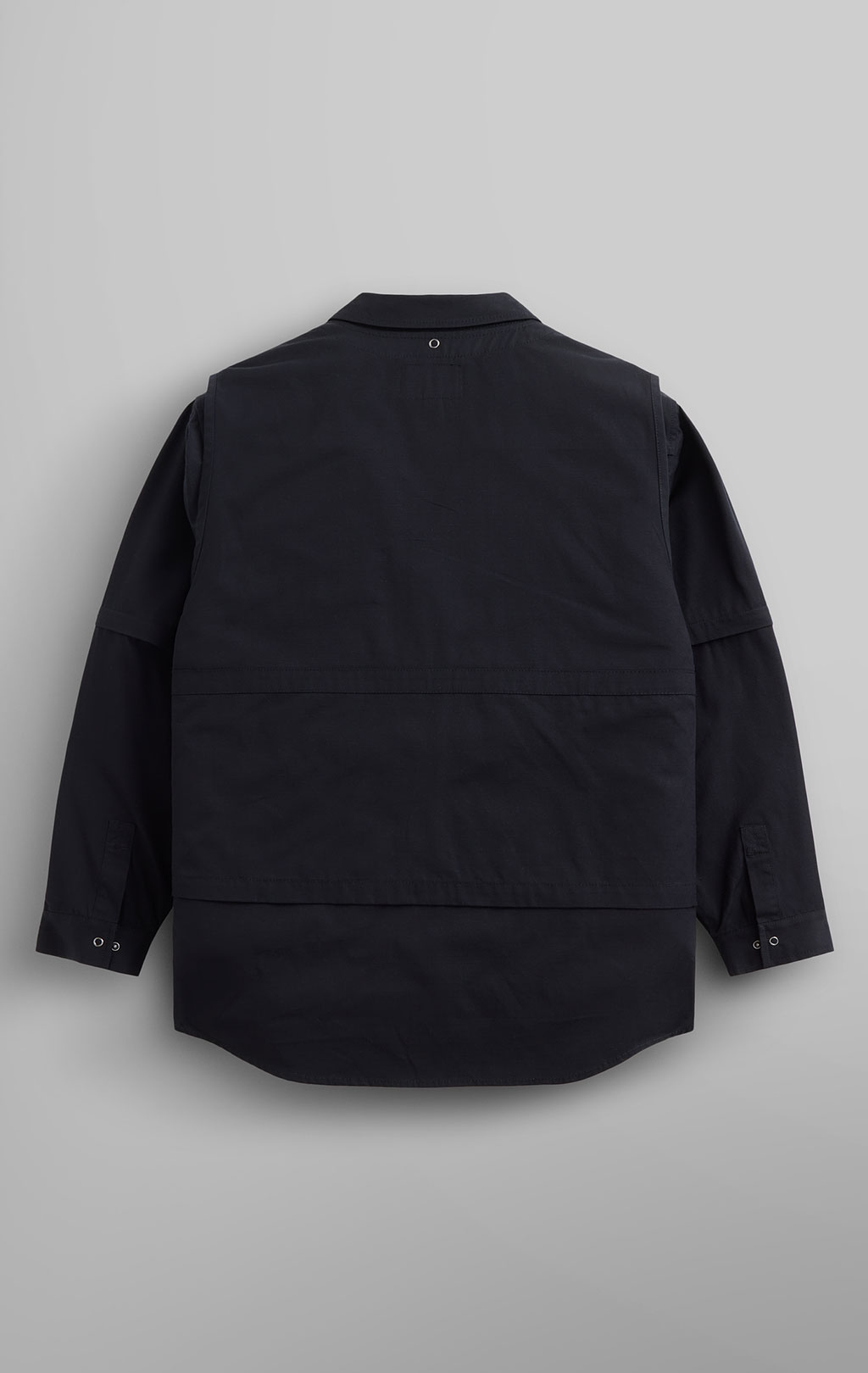 Ветровка трансформер ALPHA INDUSTRIES C-1 MOD SHIRT JACKET SS 24 m black 