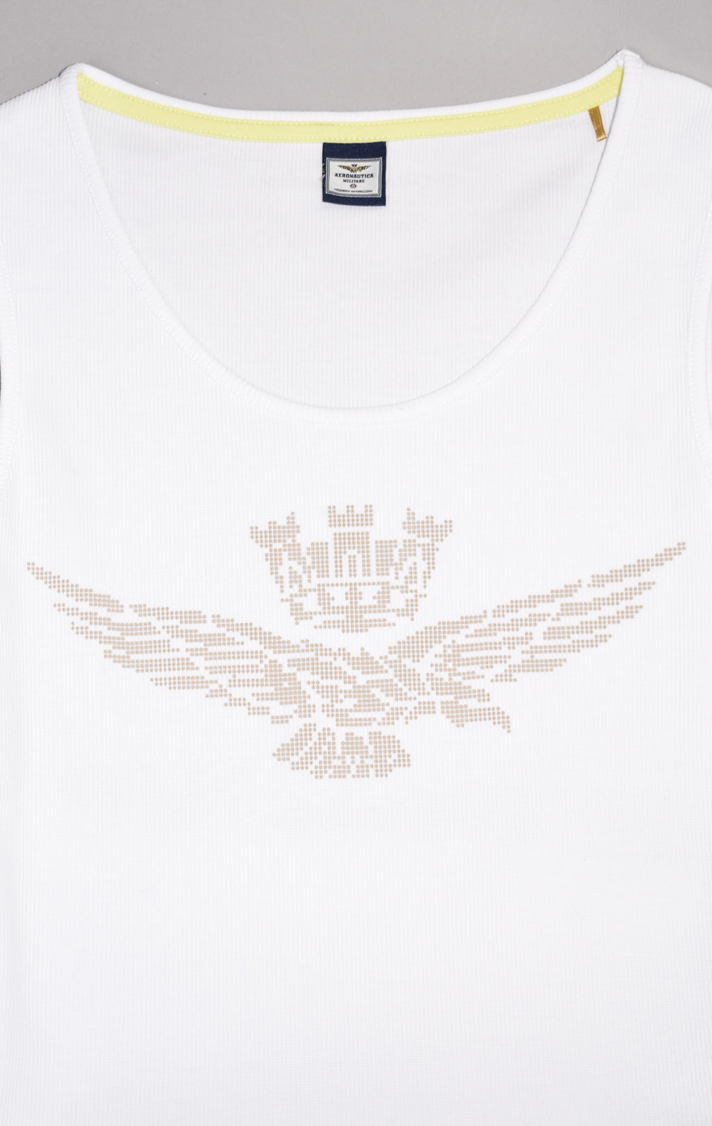 Женская майка AERONAUTICA MILITARE SS 23/TR bianco ottico (TS 2114) 