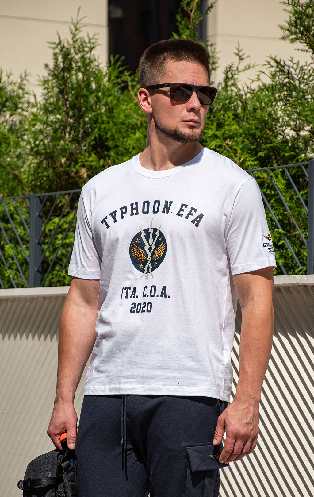 Футболка AERONAUTICA MILITARE SS 26/BD off white (TS 2529) 