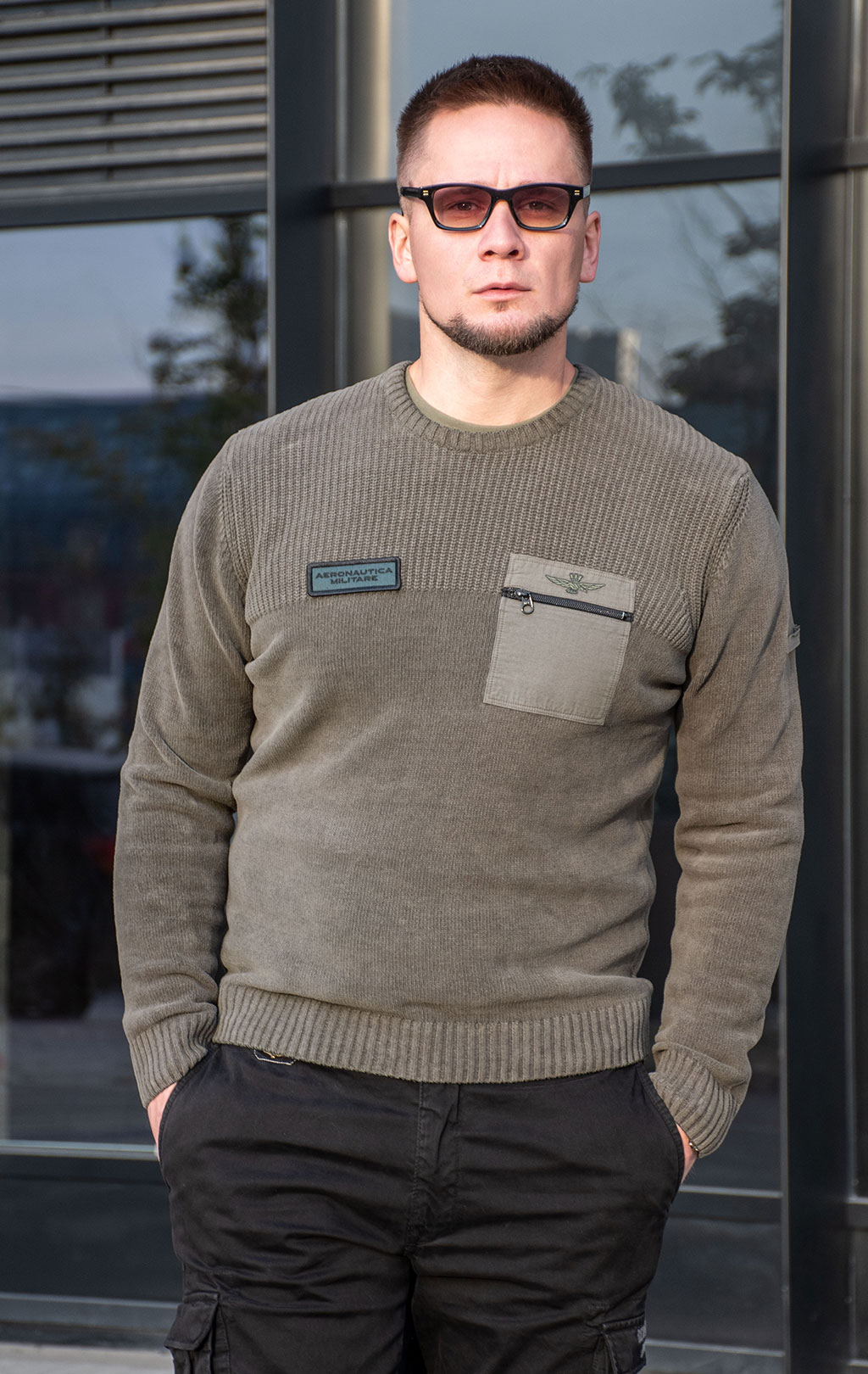 Свитер AERONAUTICA MILITARE FW 24/25/IN dark musk (MA 1515) 