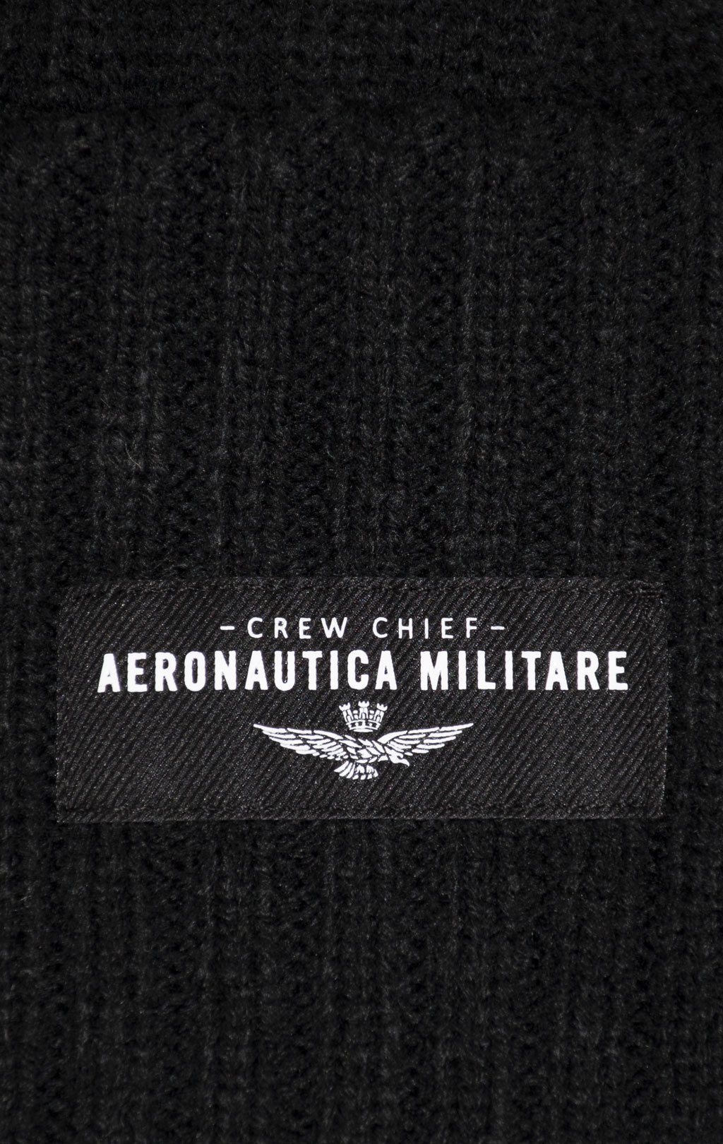Шапка вязаная AERONAUTICA MILITARE FW 24/25/CN jet black (CU 059) 