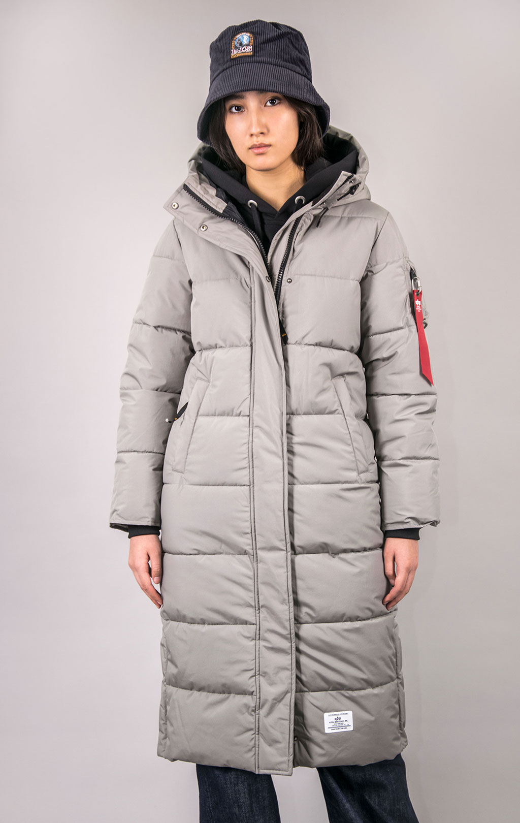 Grey parka deals
