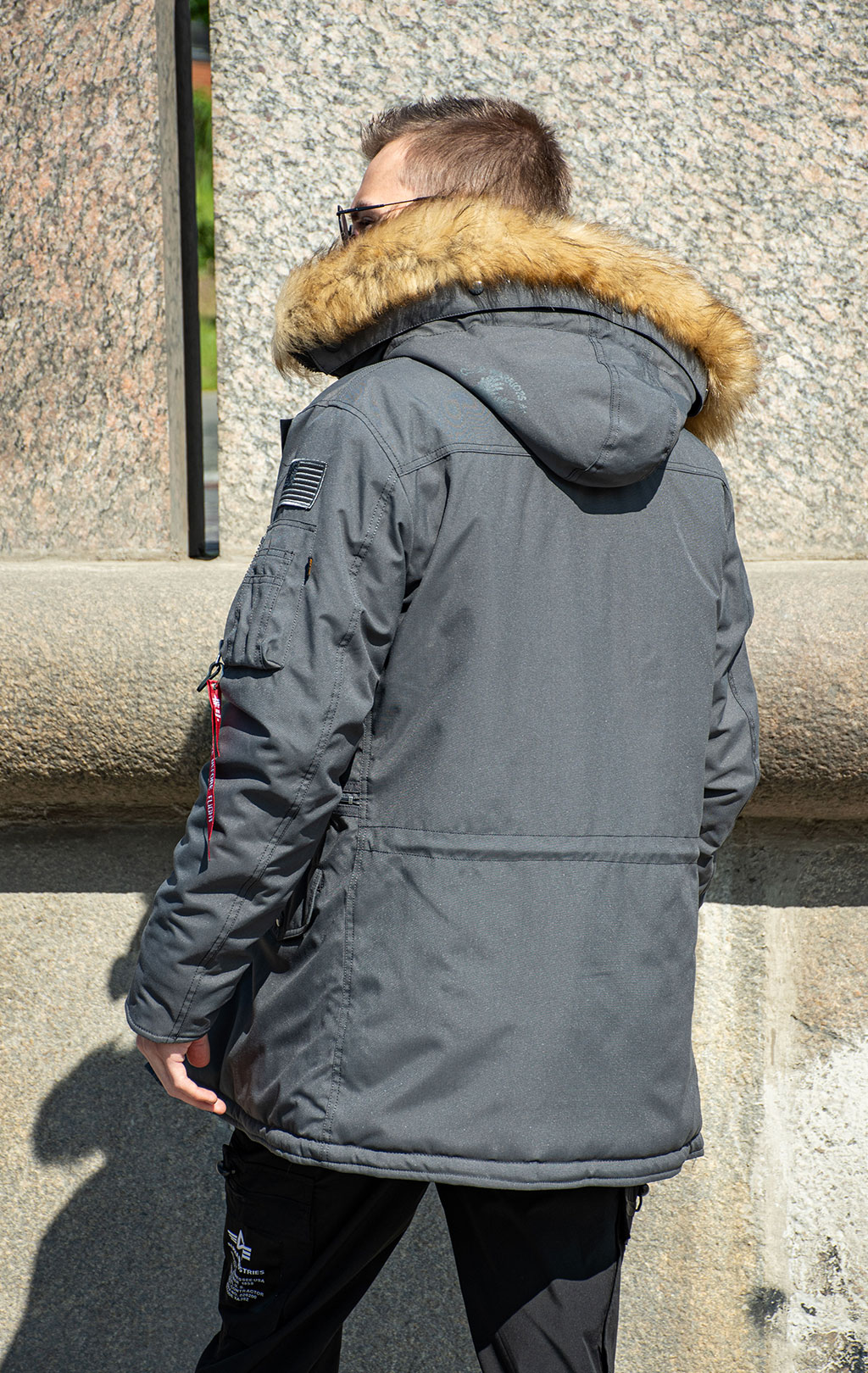Аляска ALPHA INDUSTRIES POLAR vintage grey 