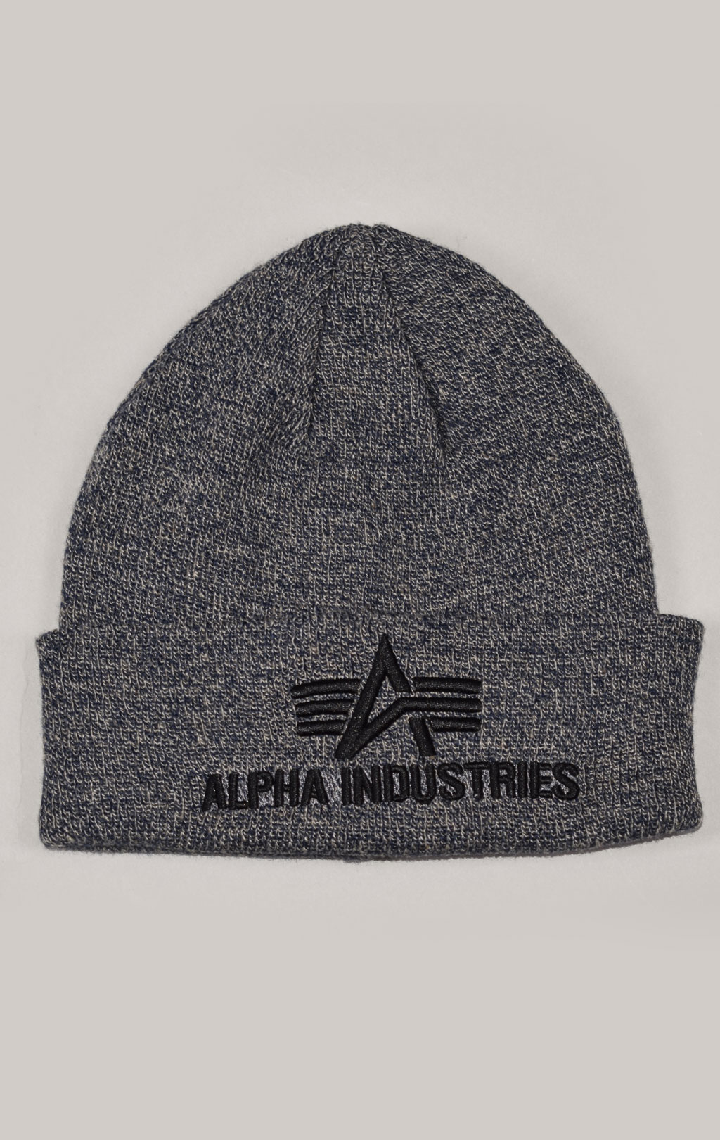 Шапка ALPHA INDUSTRIES 3D BEANIE charcoal heather 