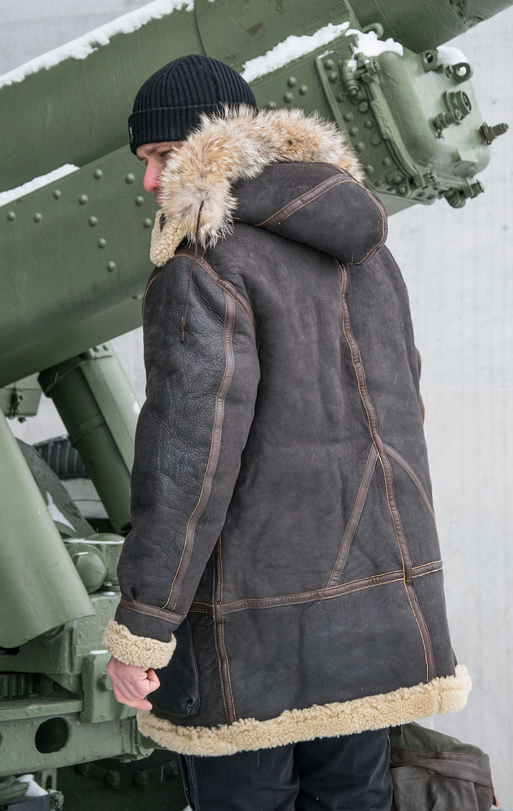 Куртка COCKPIT B-7 ALEUTIAN WW-II овчина dark brown (Z21M035) 