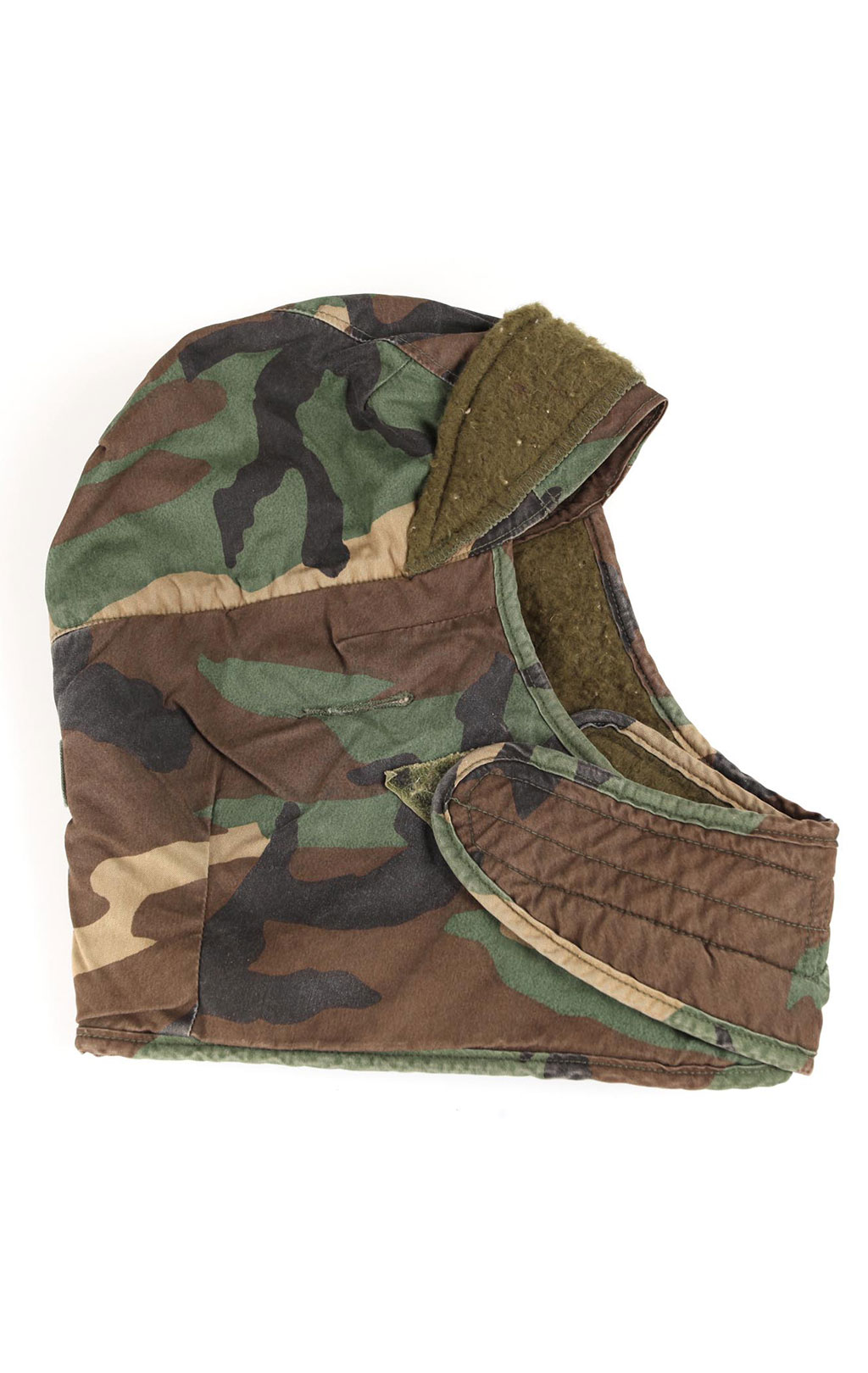 Шапка- шлем зимний camo woodland б/у США