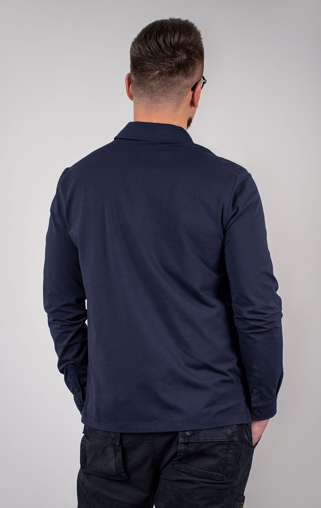 Поло-лонгслив AERONAUTICA MILITARE FW 24/25/TR dark blue (PO 1827) 