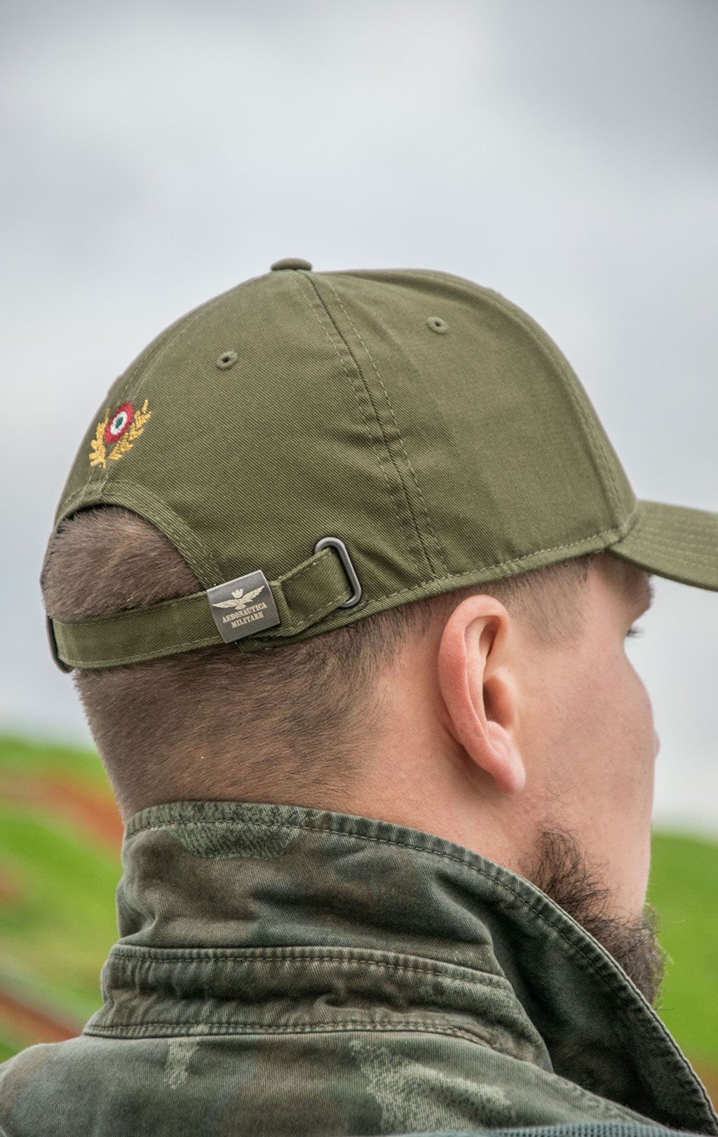 Бейсболка AERONAUTICA MILITARE FW 22/23/CN verde militare (HA 1113)