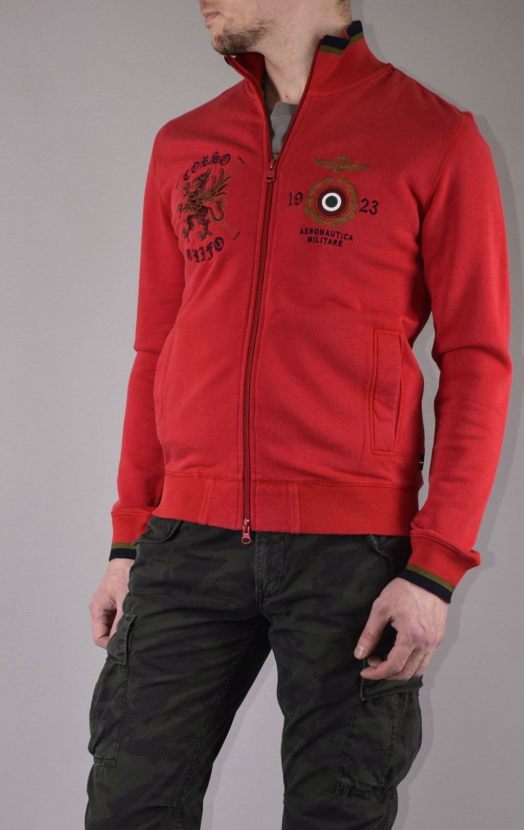 Олимпийка AERONAUTICA MILITARE SS 20/IN rosso (FE 1488) 