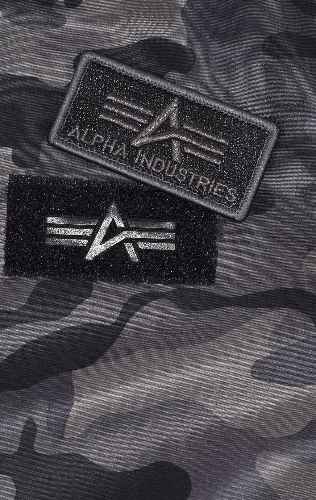 Куртка-бомбер лётная ALPHA INDUSTRIES D-Tec MA-1 black camo 