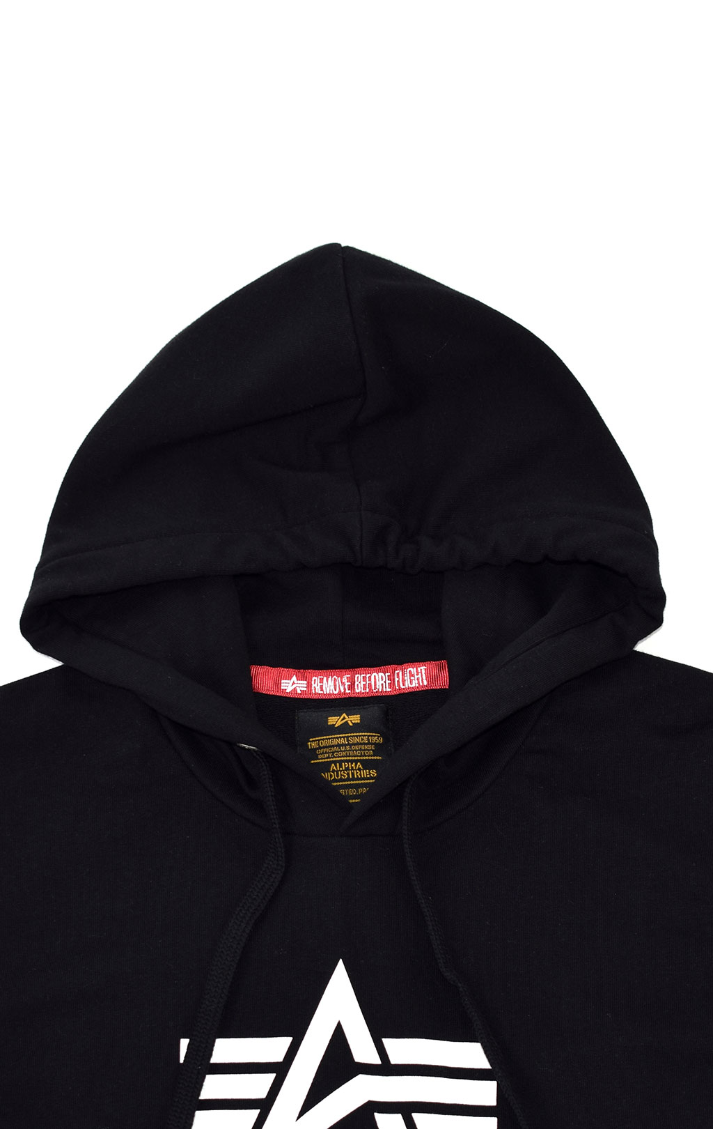 Футболка с капюшоном ALPHA INDUSTRIES BASIC T Hooded black 