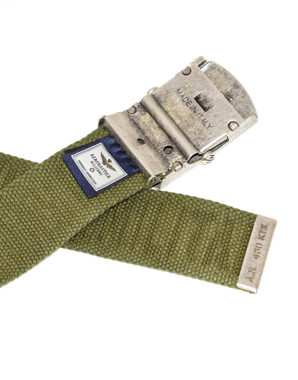 Ремень тканевый AERONAUTICA MILITARE FW 20/21/IT verde scuro (CI 271) 