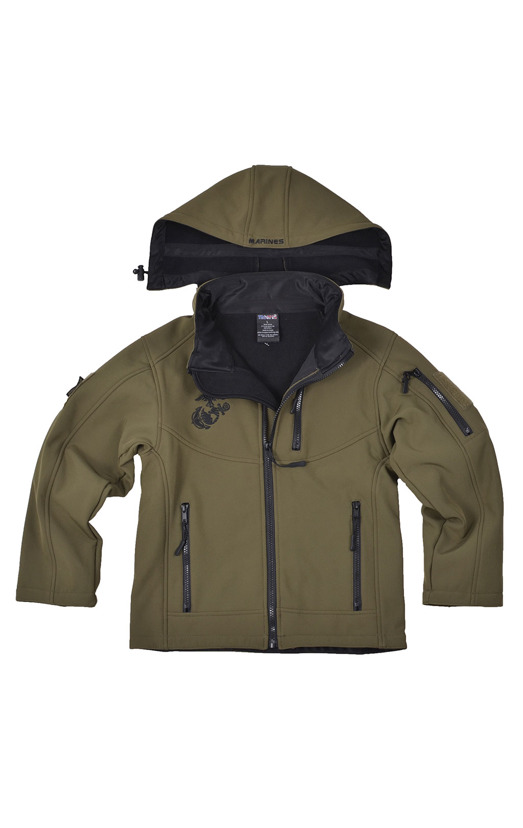 Детская куртка TROOPER Soft Shell olive 