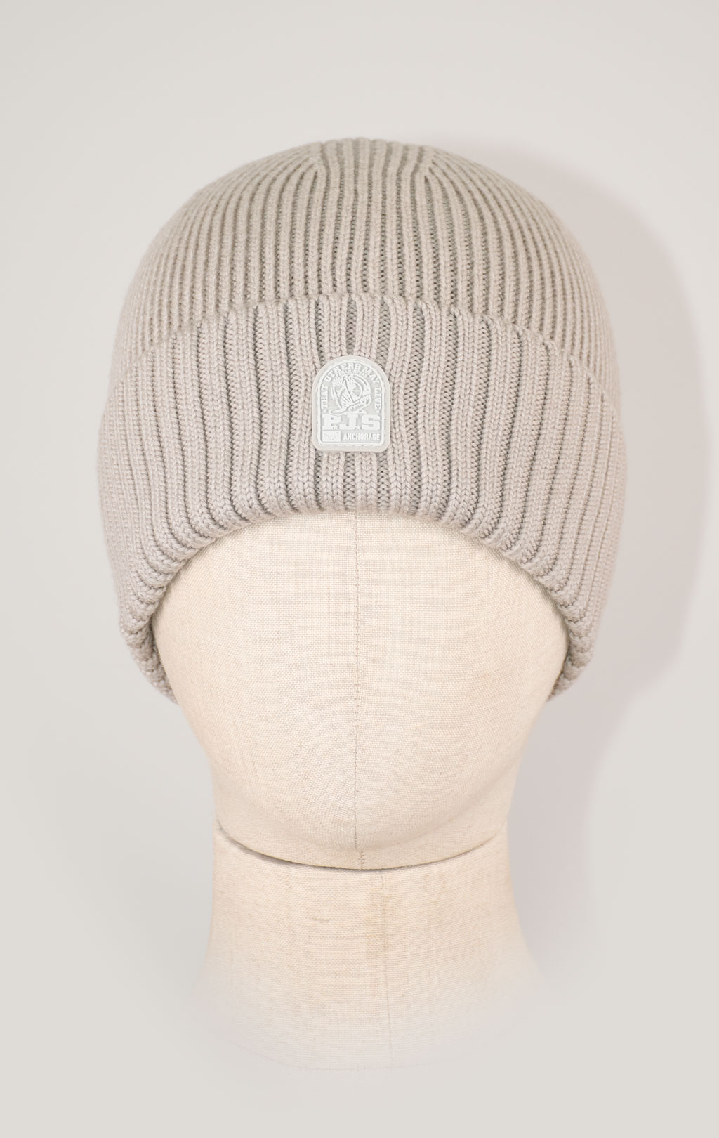 Шапка вязаная PARAJUMPERS PLAIN BEANIE FW 25/26 chateau grey 