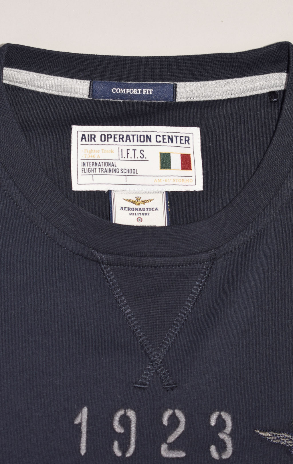 Лонгслив AERONAUTICA MILITARE SS 23/TR blue black (TS 2052)