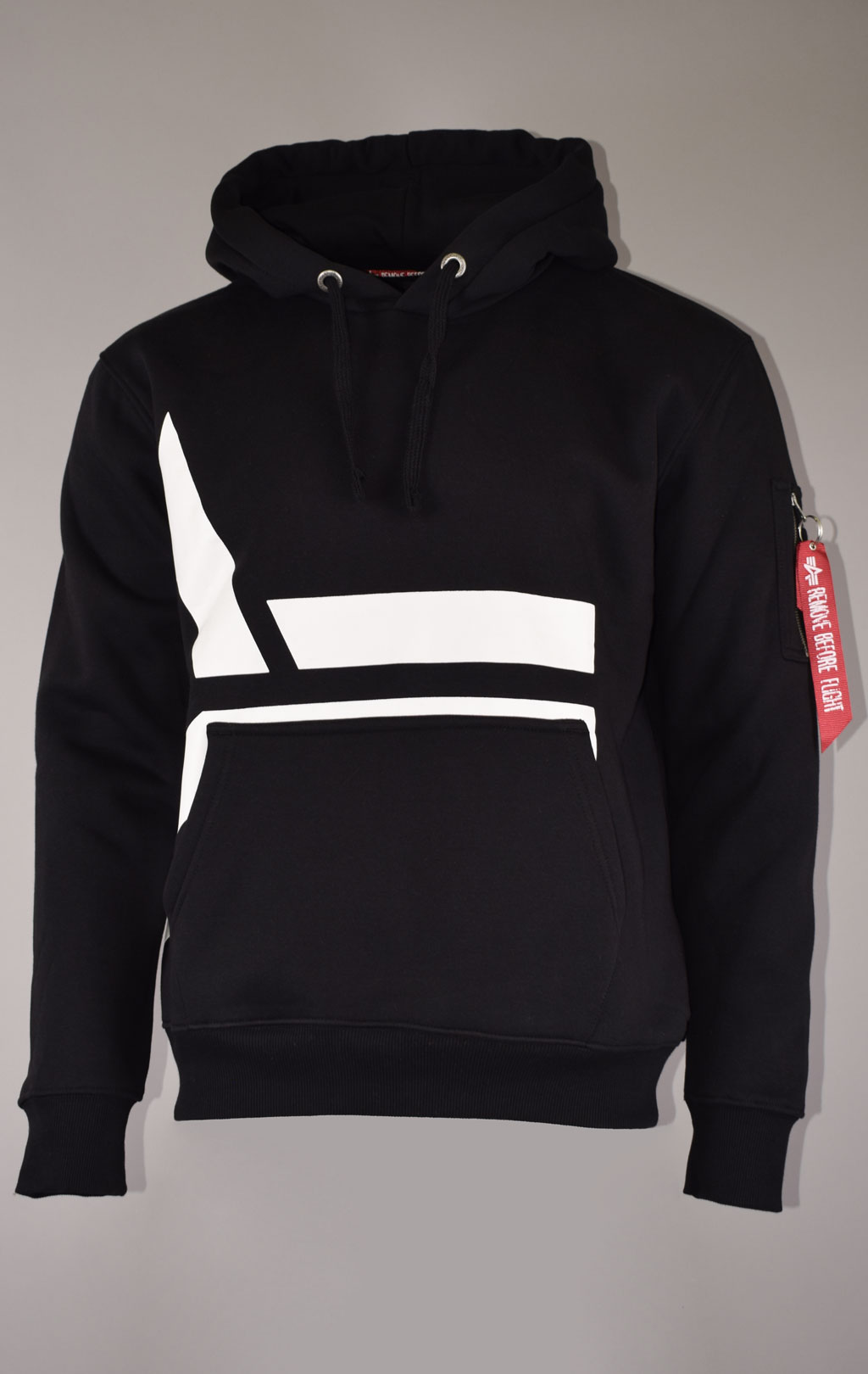 Толстовка ALPHA INDUSTRIES SIDE LOGO HOODY black 