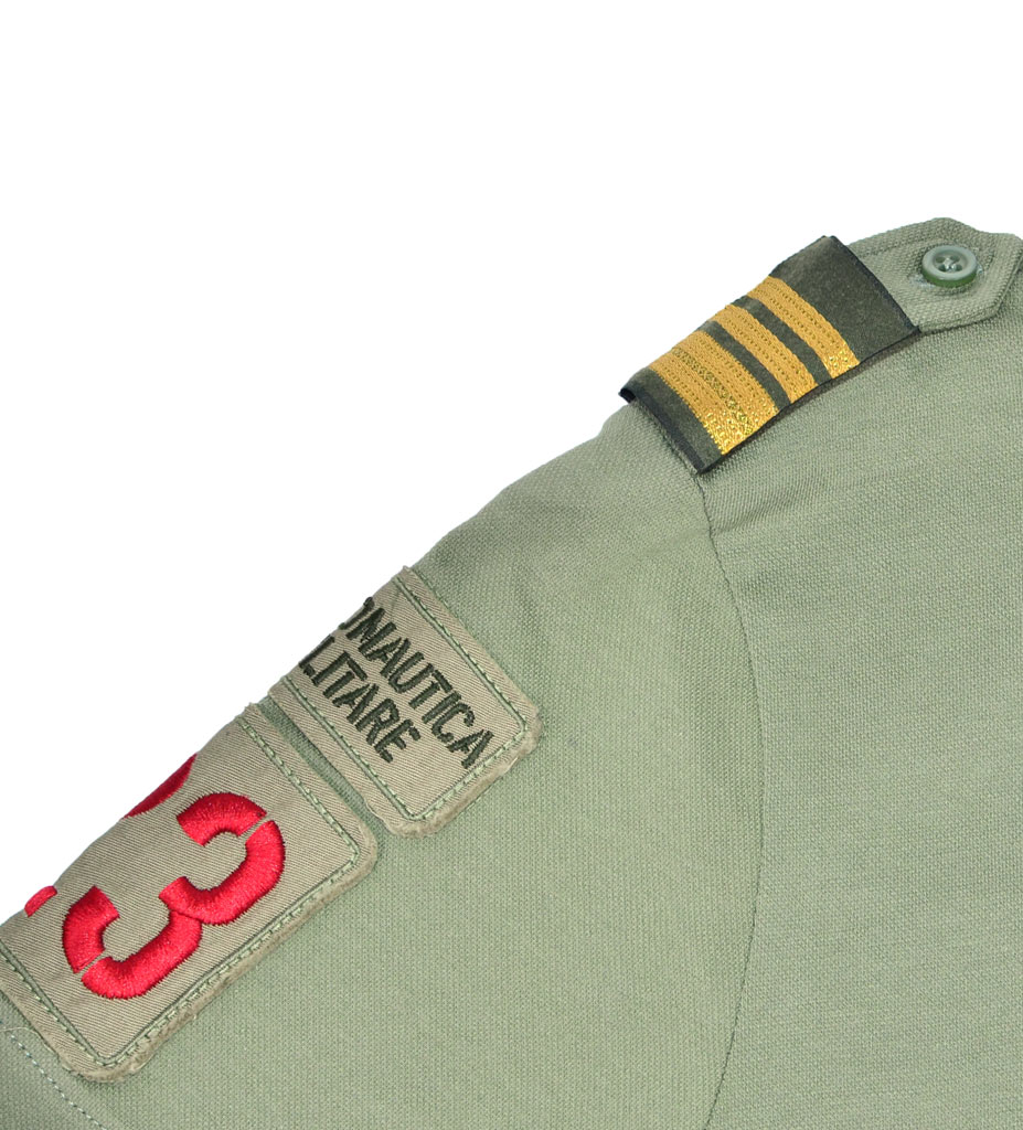 Женская футболка-поло AERONAUTICA MILITARE verde militare (PO 1224) 