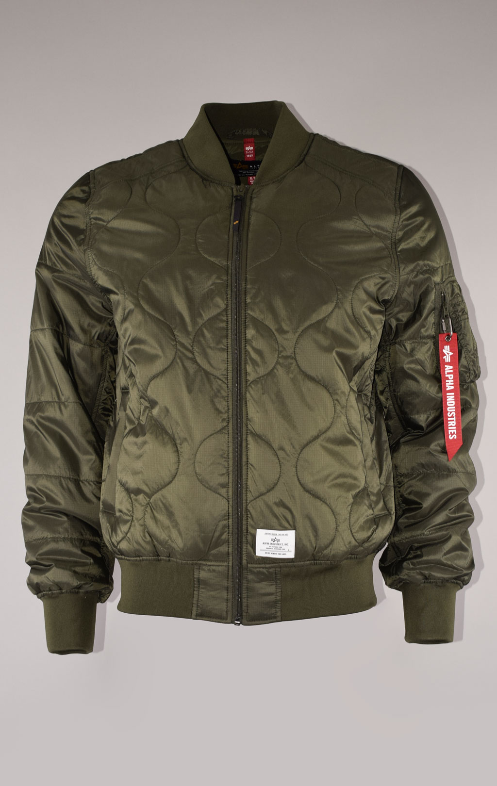 Ветровка-бомбер лётная ALPHA INDUSTRIES QUILTED FLIGHT JACKET L-2B SS 22 m dark green 