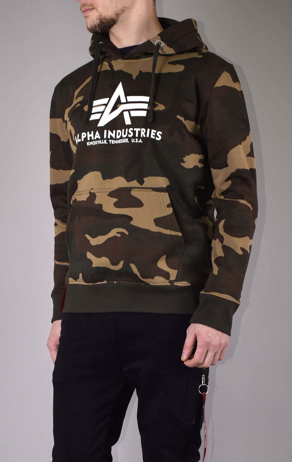 Толстовка ALPHA INDUSTRIES BASIC HOODY camo woodland 65 