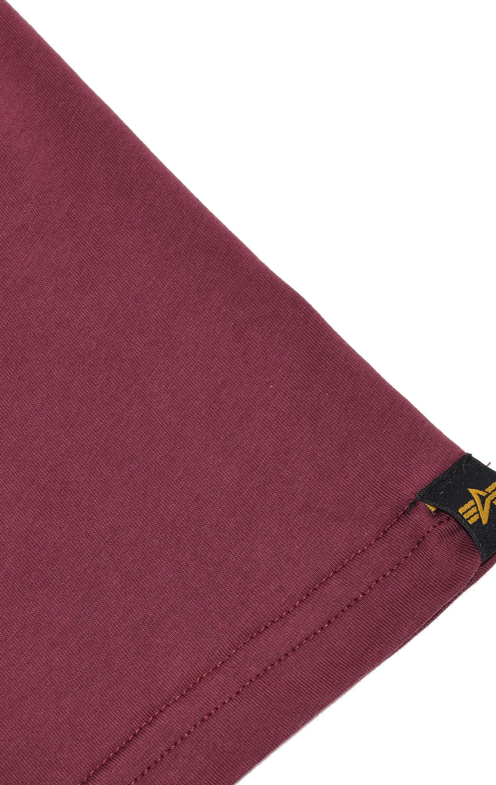 Футболка ALPHA INDUSTRIES BASIC T burgundy/gold 