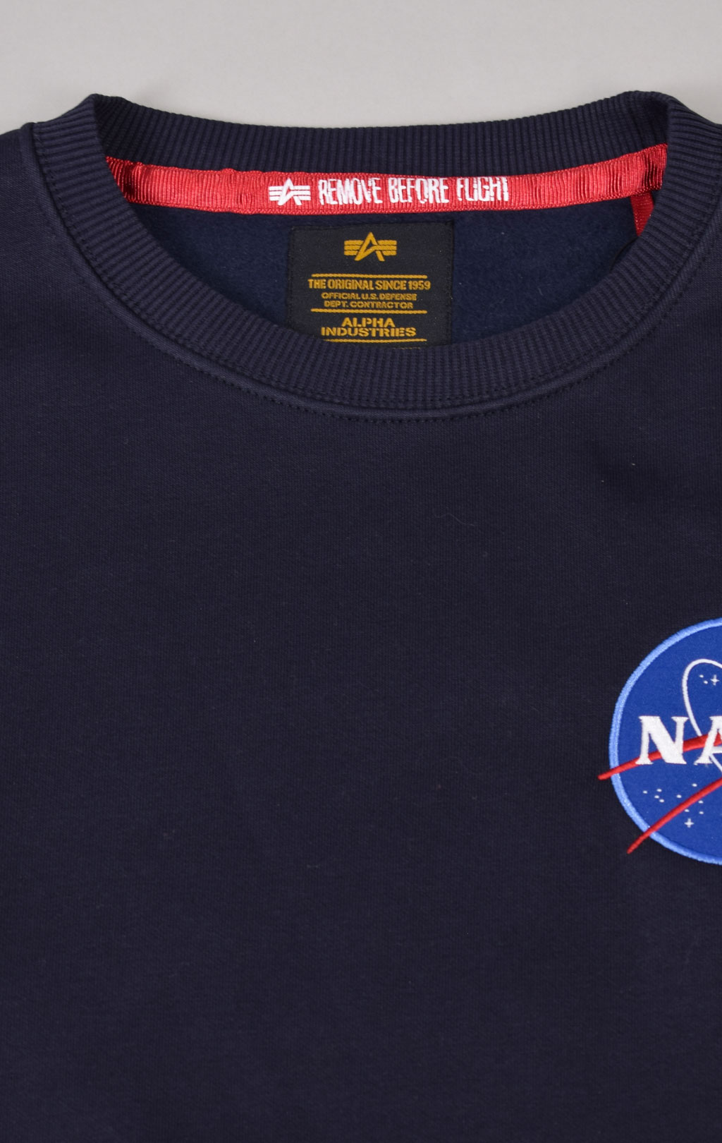 Свитшот ALPHA INDUSTRIES NASA SPACE SHUTTLE SWEATER rep. blue 