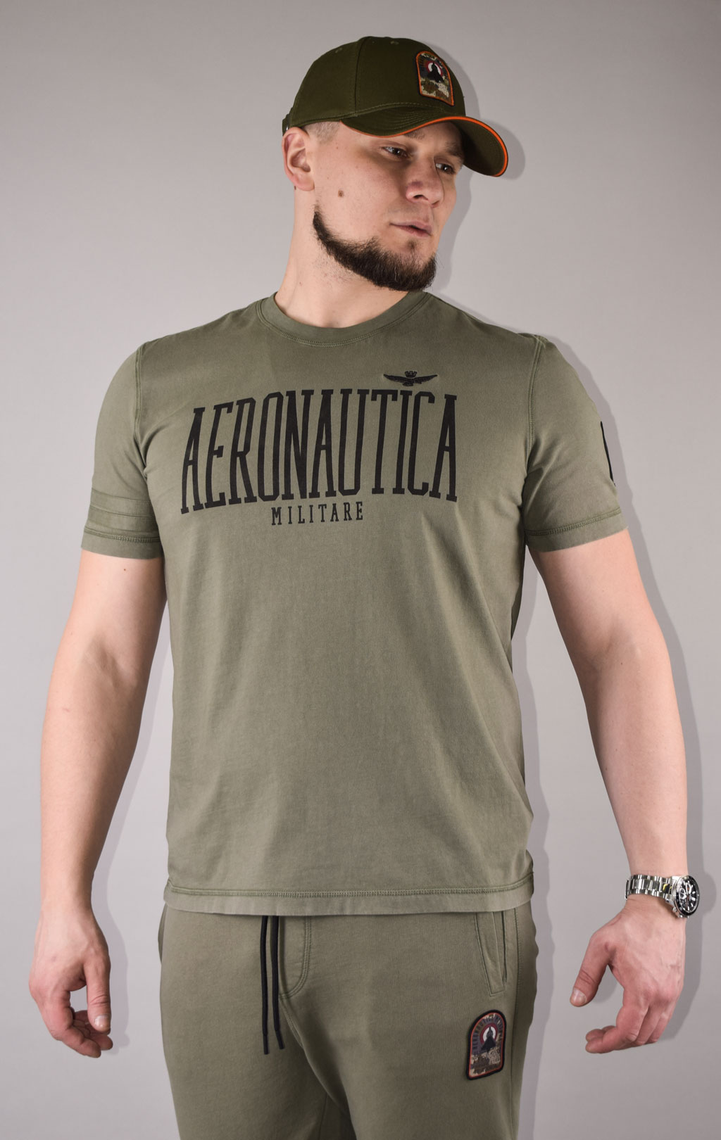 Футболка AERONAUTICA MILITARE SS 22/IN verde militare (TS 1953) 