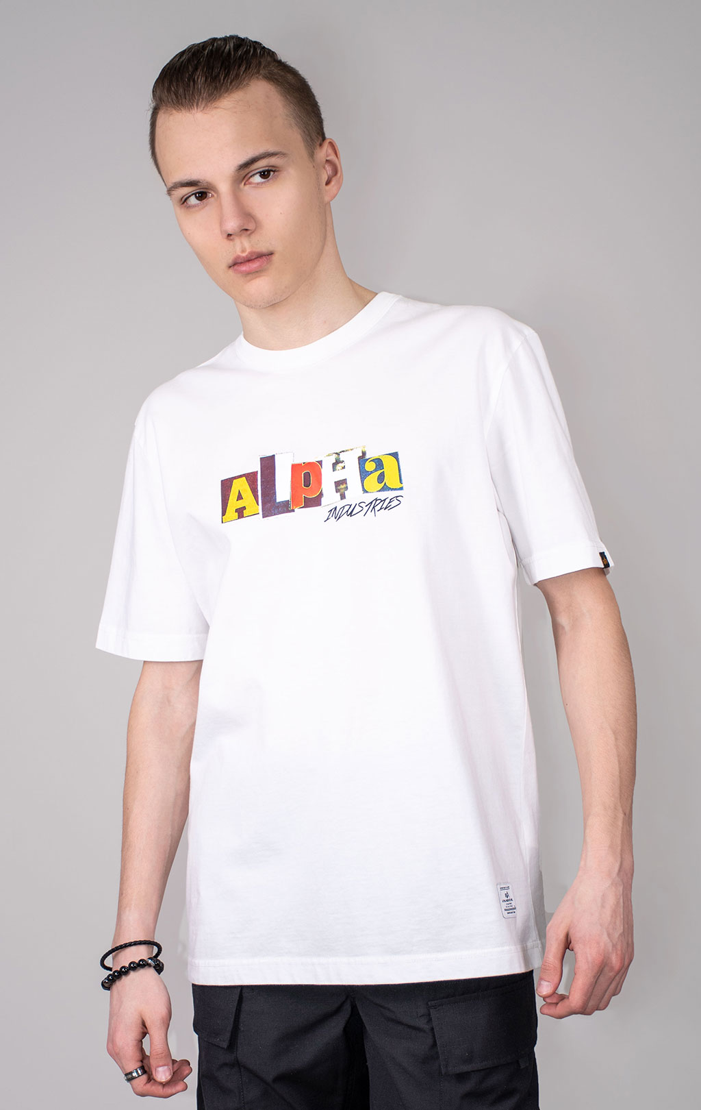 Футболка ALPHA INDUSTRIES ALPHA RANSOM TEE SS 24 white 