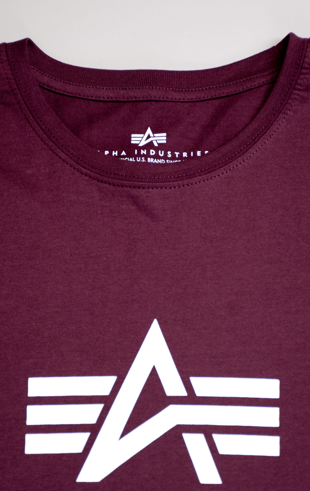 Футболка ALPHA INDUSTRIES BASIC T big size deep maroon 