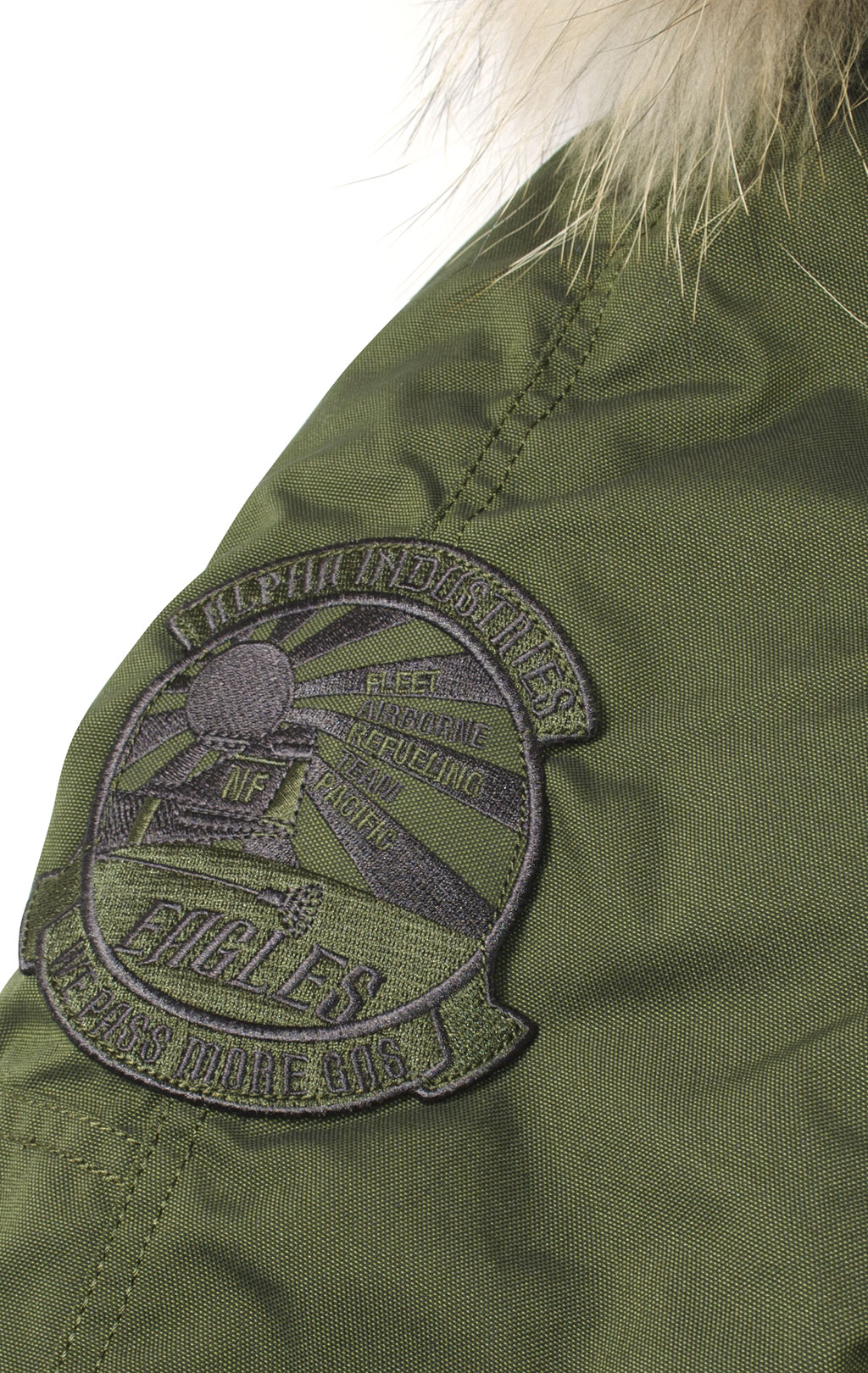 Аляска ALPHA INDUSTRIES EXPLORER big size натур. мех dark green 